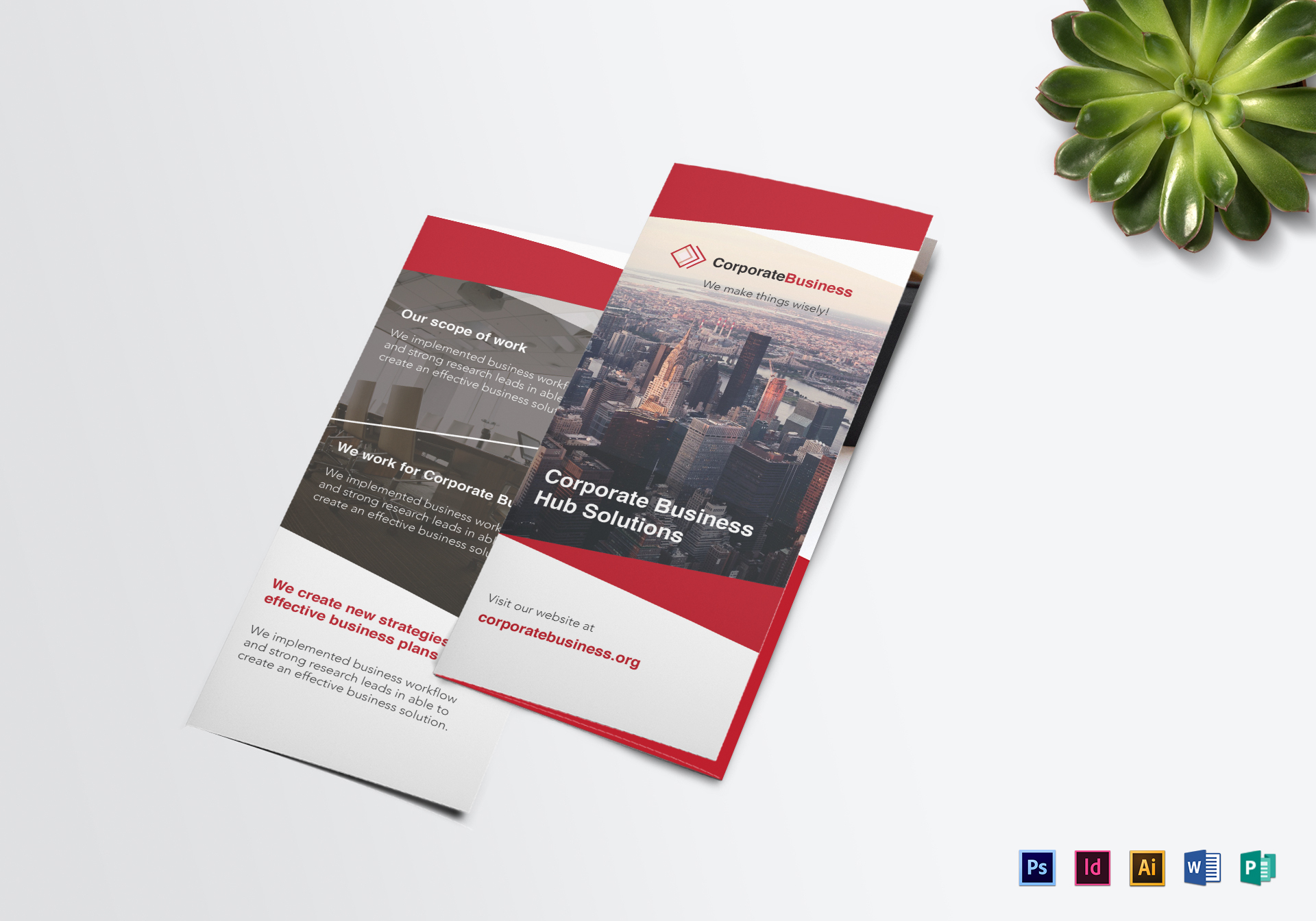 Tri Fold Corporate Business Brochure Template Pertaining To Tri Fold Brochure Publisher Template