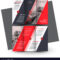 Tri Fold Red Brochure Design Template Inside Free Three Fold Brochure Template
