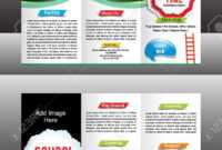 Tri Fold School Brochure Template Vector Illustration regarding Tri Fold School Brochure Template