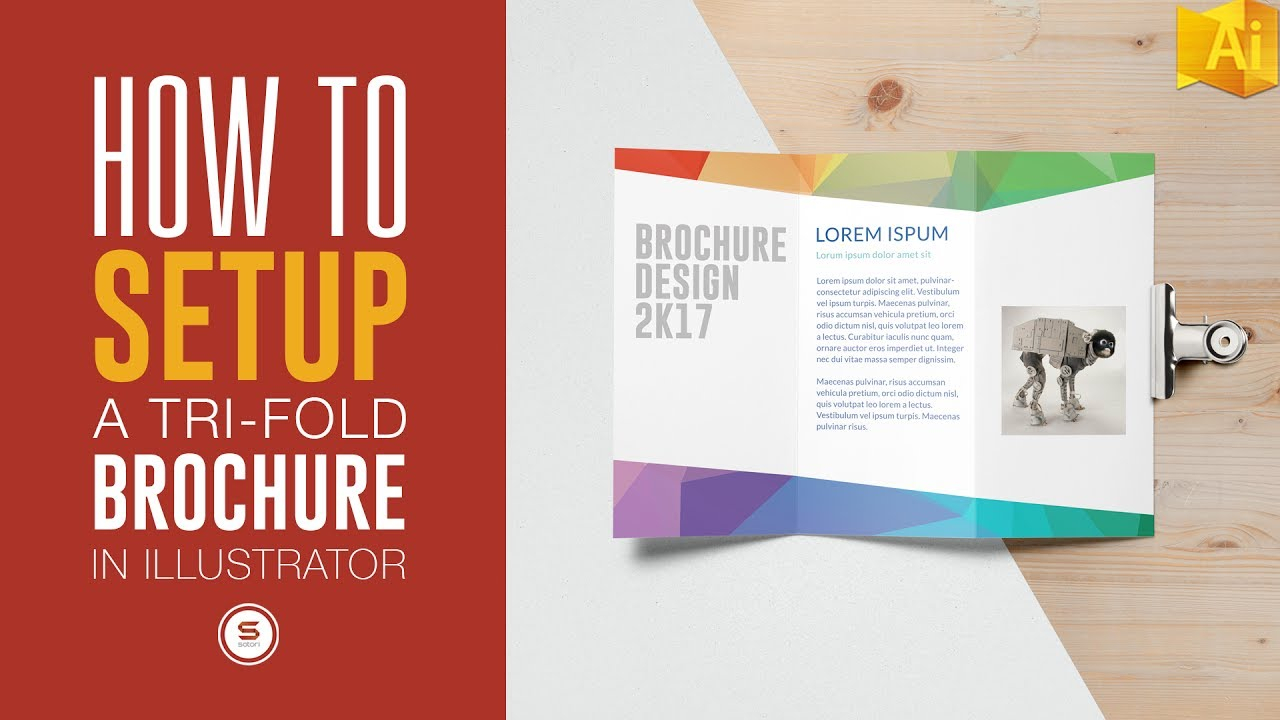 Trifold Brochure For Print In Illustrator – Illustrator Tutorial Within Tri Fold Brochure Ai Template