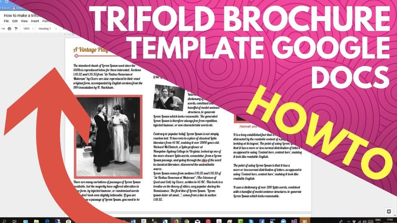 Trifold Brochure Template Google Docs For Google Docs Brochure Template