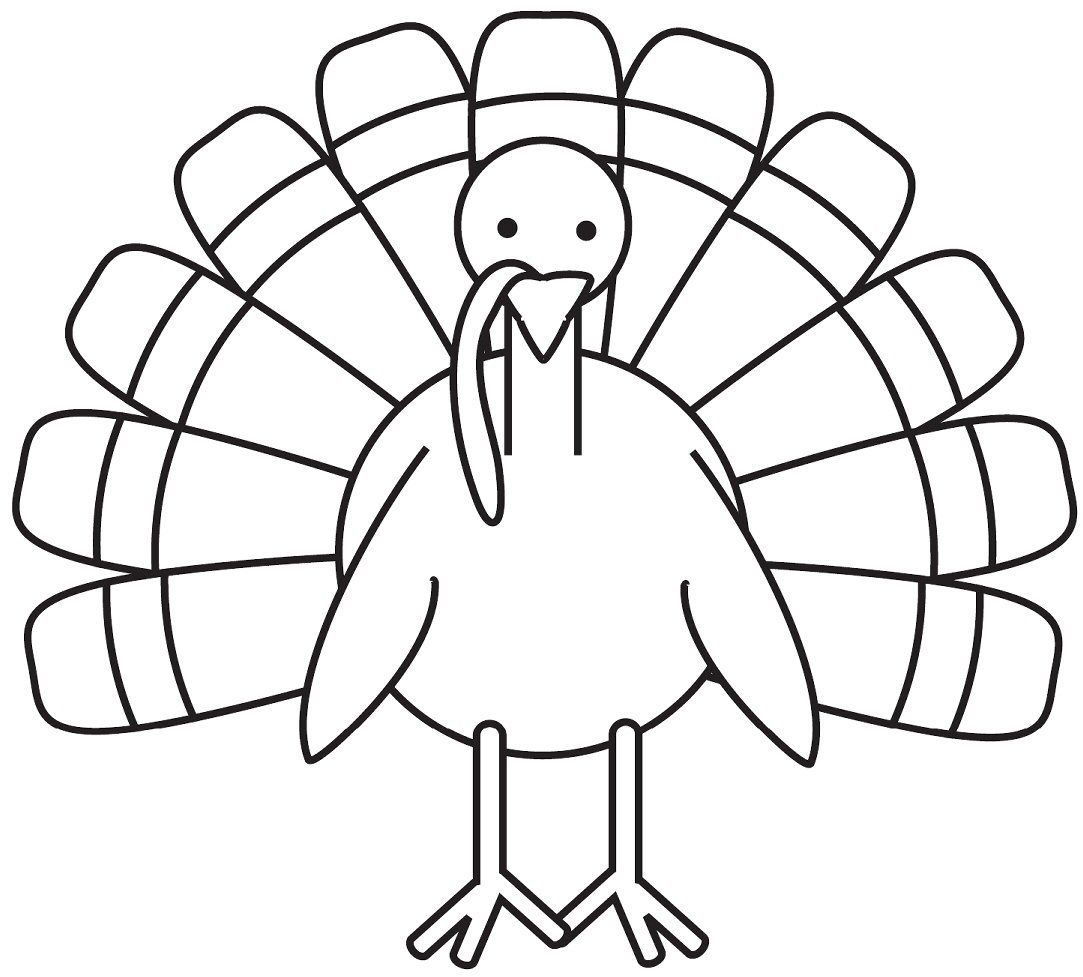 Turkey Coloring Page – Free Large Images | Turkey Coloring Regarding Blank Turkey Template