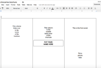 Tutorial: Making A Brochure Using Google Docs From A regarding Brochure Template Google Drive