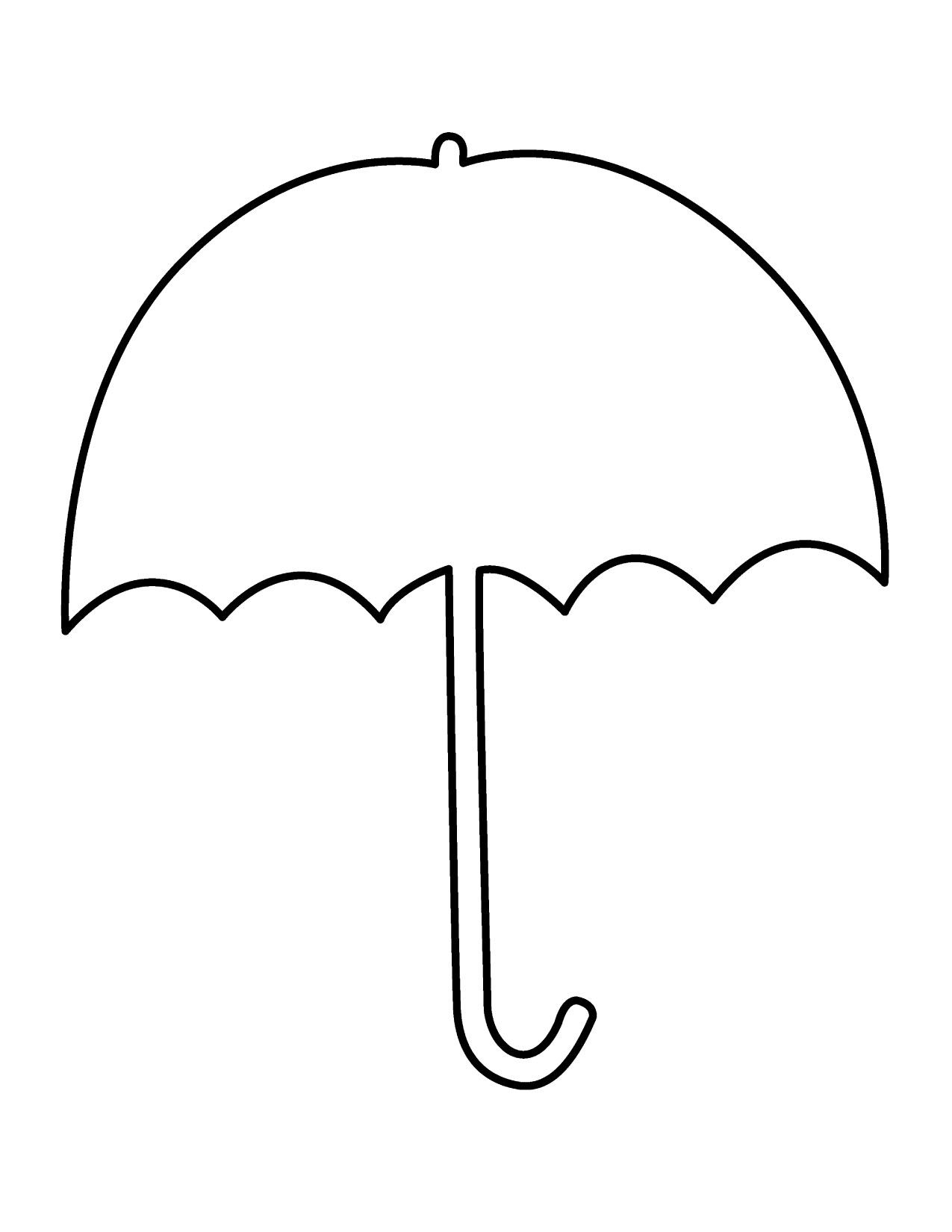 Umbrella Clip Art Outline Clipart Panda Free Clipart Images For Blank Umbrella Template