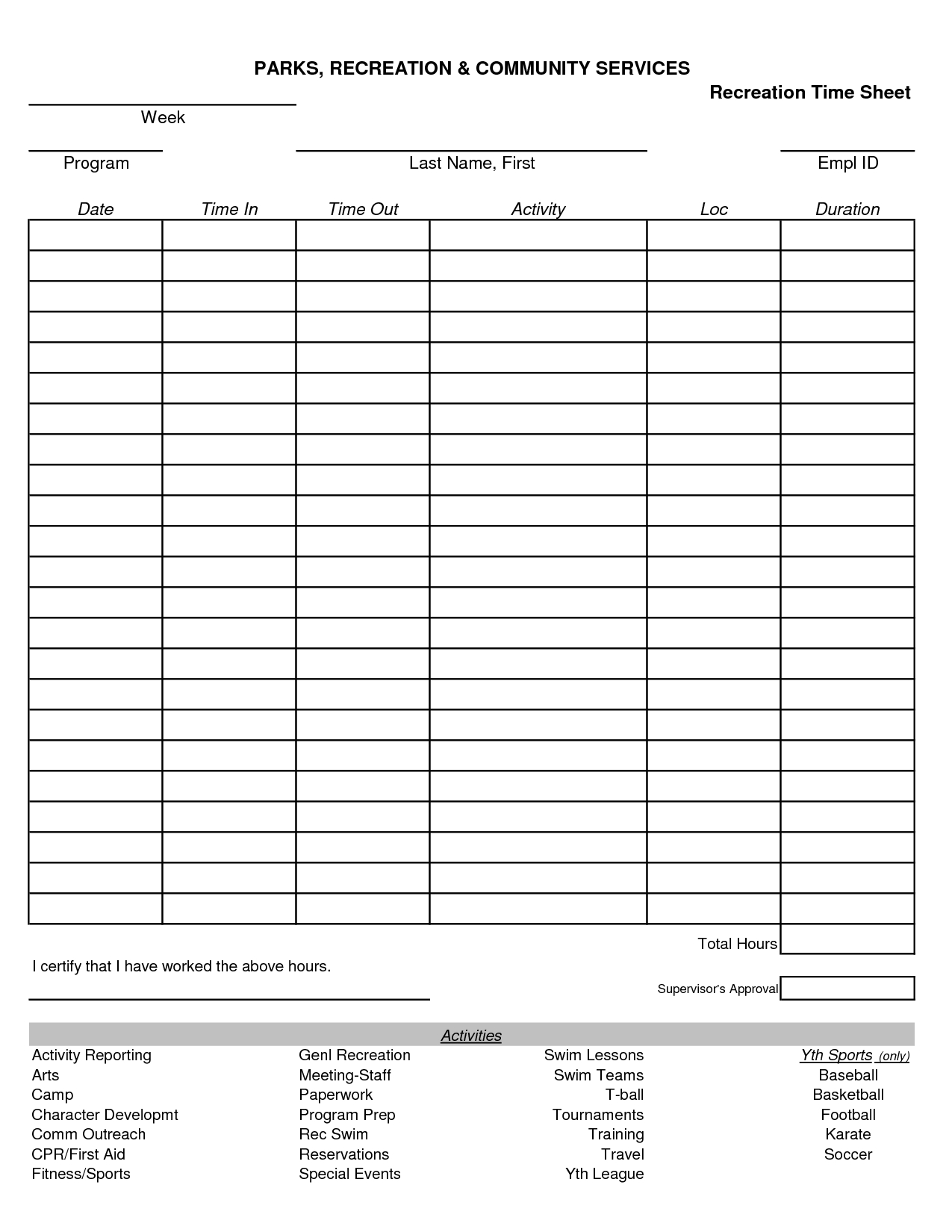 Unique Excel Timecard Templates #exceltemplate #xls In Character Report Card Template