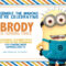 Updated! Bunch Of Minion Birthday Party Invitations Ideas In Minion Card Template