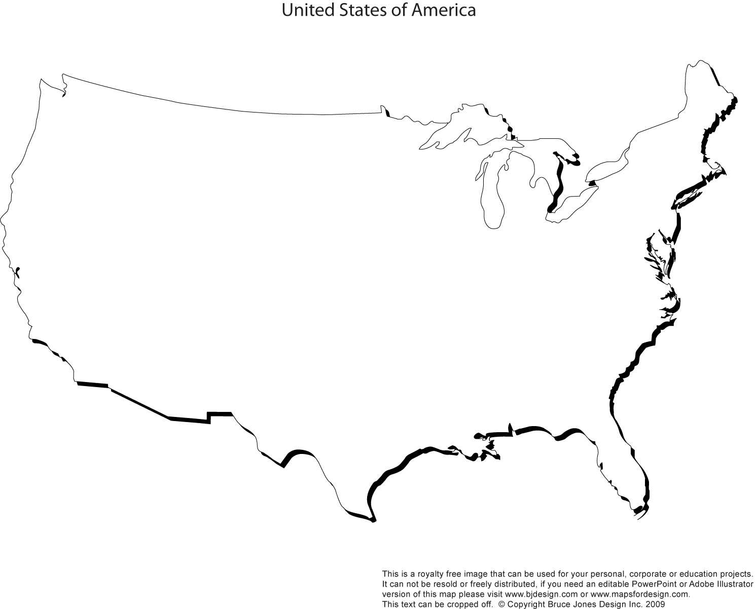 Us State Outlines, No Text, Blank Maps, Royalty Free • Clip In United States Map Template Blank