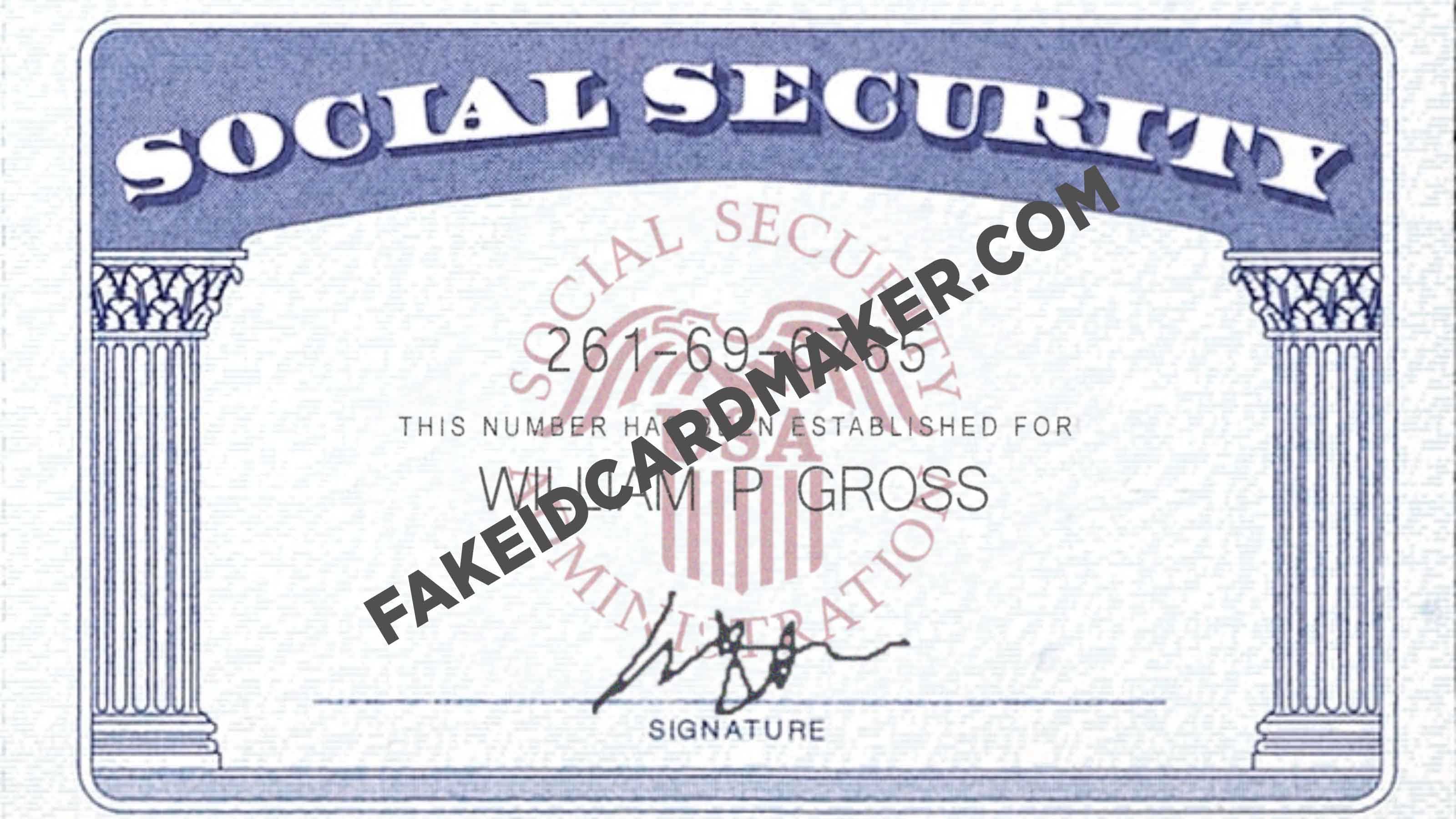 Usa Social Security Card Fake Id Virtual Within Ssn Card Template