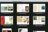 Use Pages On Macs To Create A Pamphlet (View Description) within Mac Brochure Templates