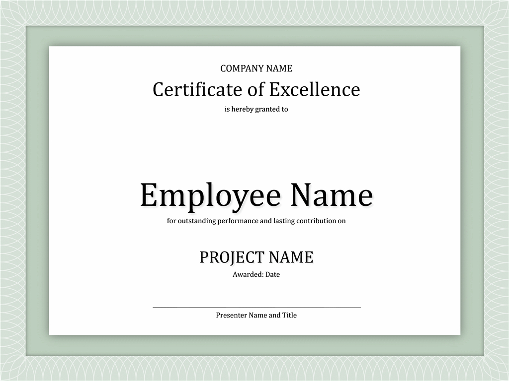 Use This Template For Powerpoint To Create Your Own Intended For Award Certificate Template Powerpoint