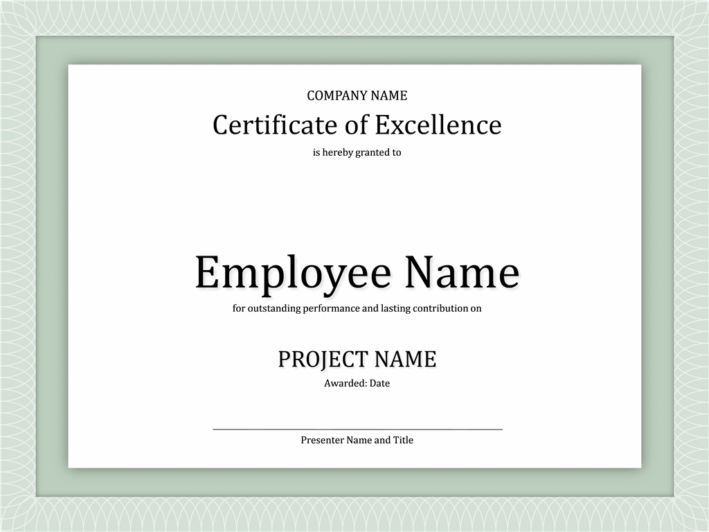 Use This Template For Powerpoint To Create Your Own Pertaining To Powerpoint Award Certificate Template