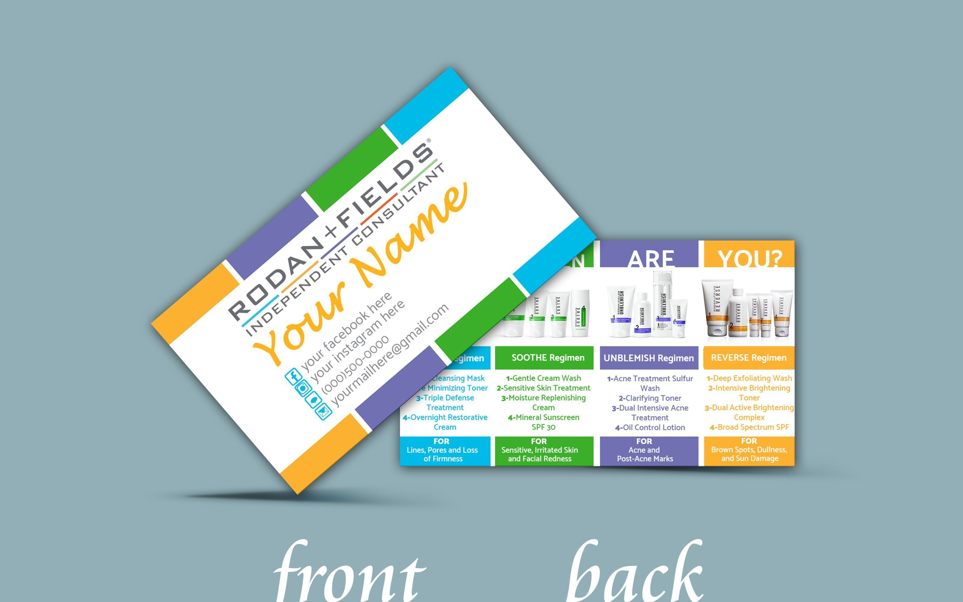Using Facebook Logo On Business Cards Like Us Group Link Can With Regard To Rodan And Fields Business Card Template