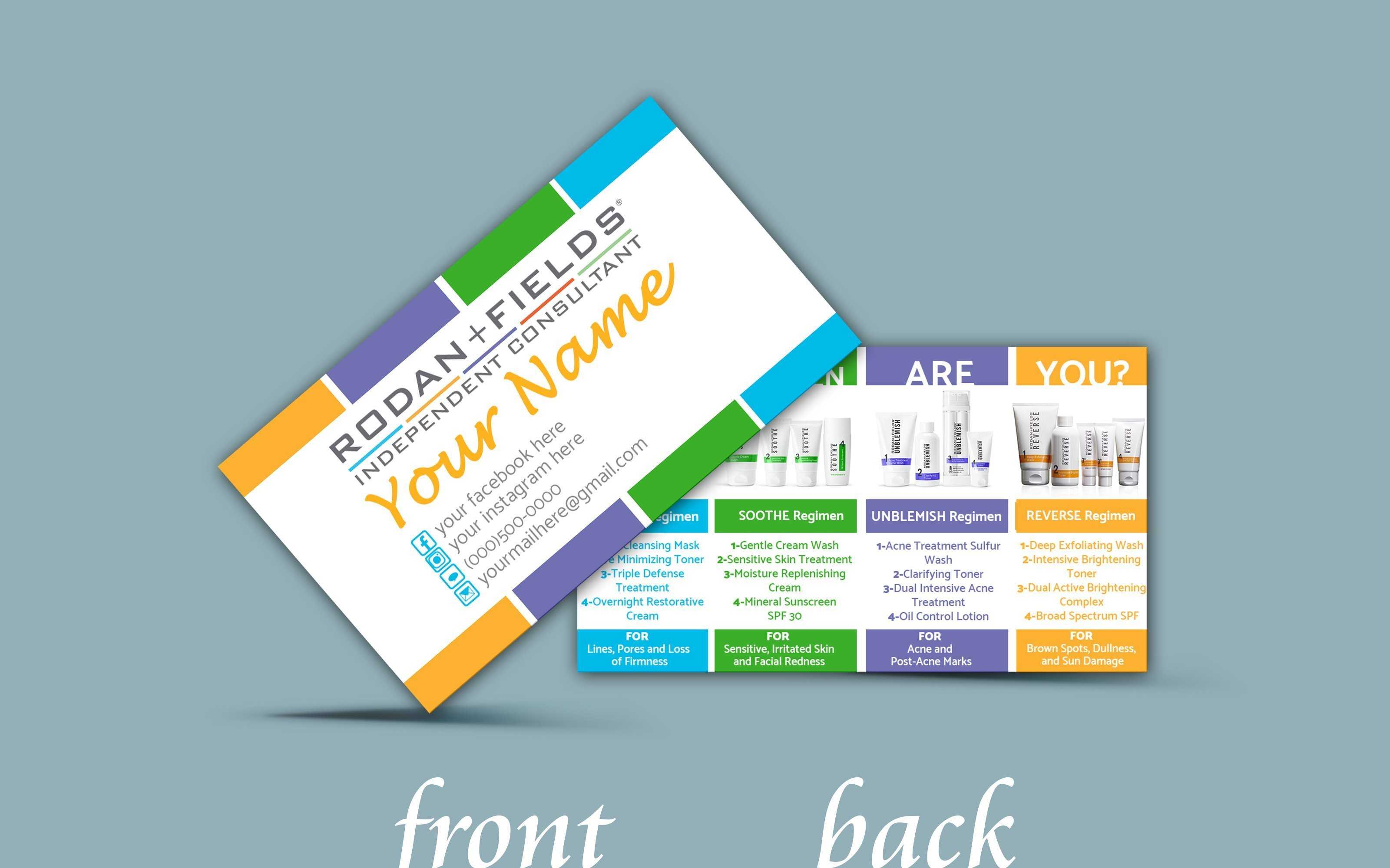 Using Facebook Logo On Business Cards Like Us Group Link Can With Regard To Rodan And Fields Business Card Template