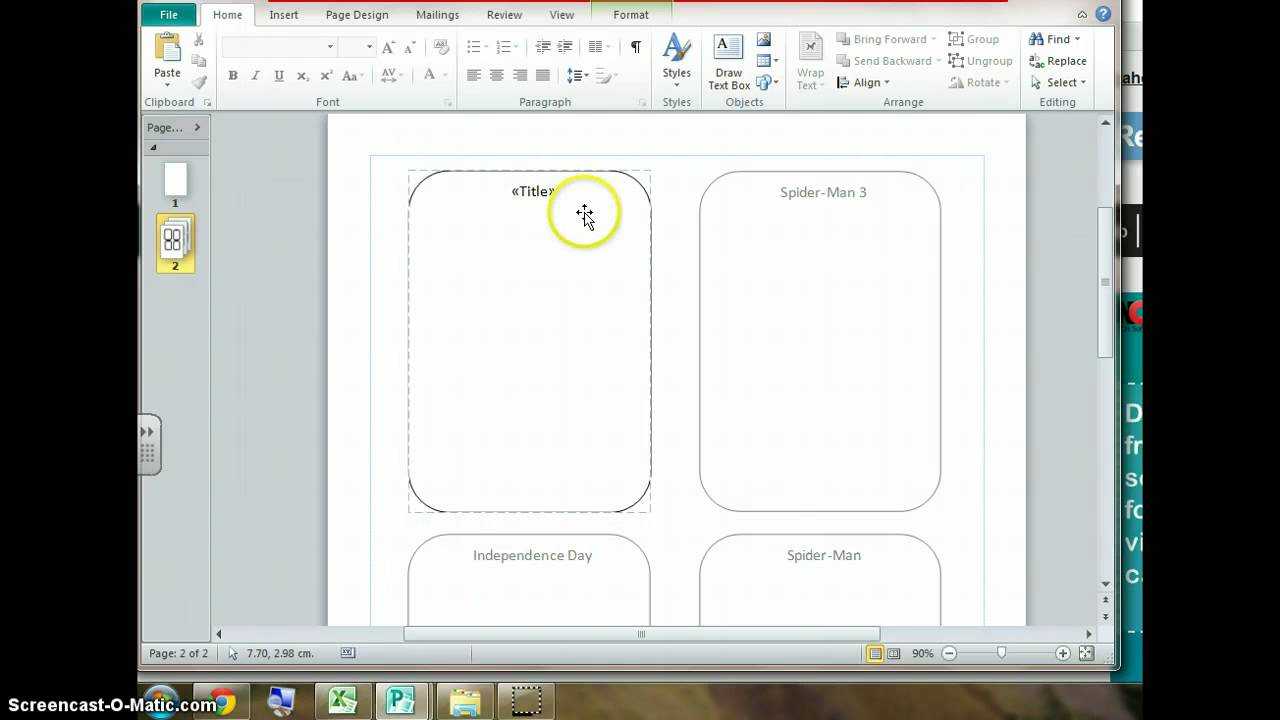 Using Mail Merge To Create Top Trump Cards Intended For Top Trump Card Template