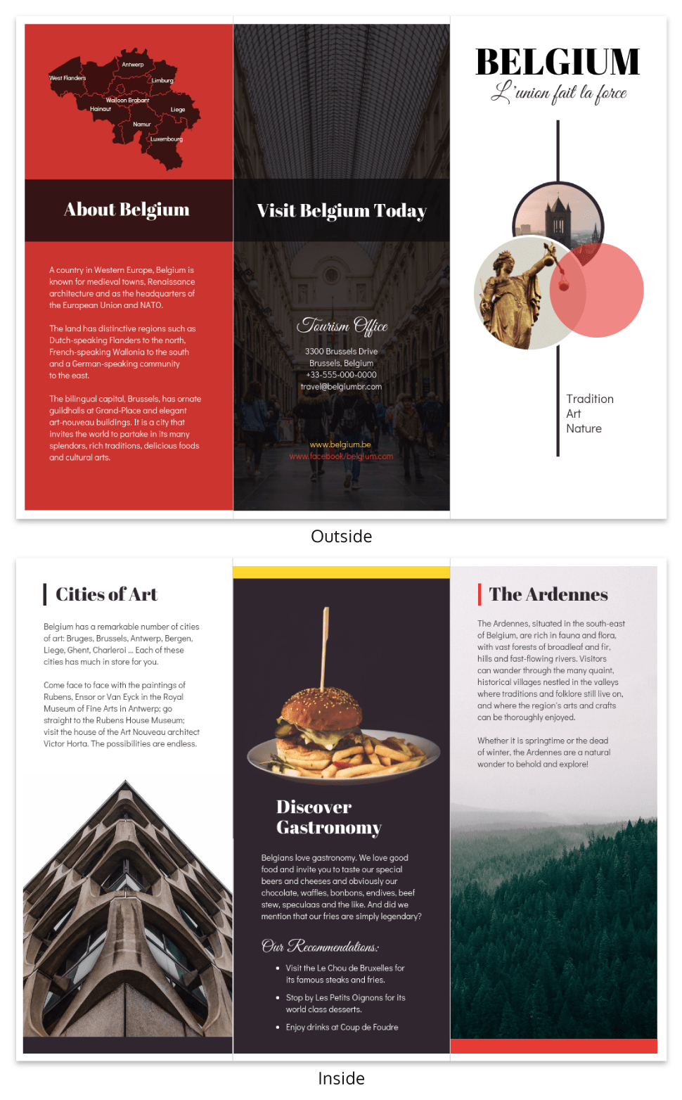 Vacation Travel Brochure Template Template – Venngage Inside Country Brochure Template