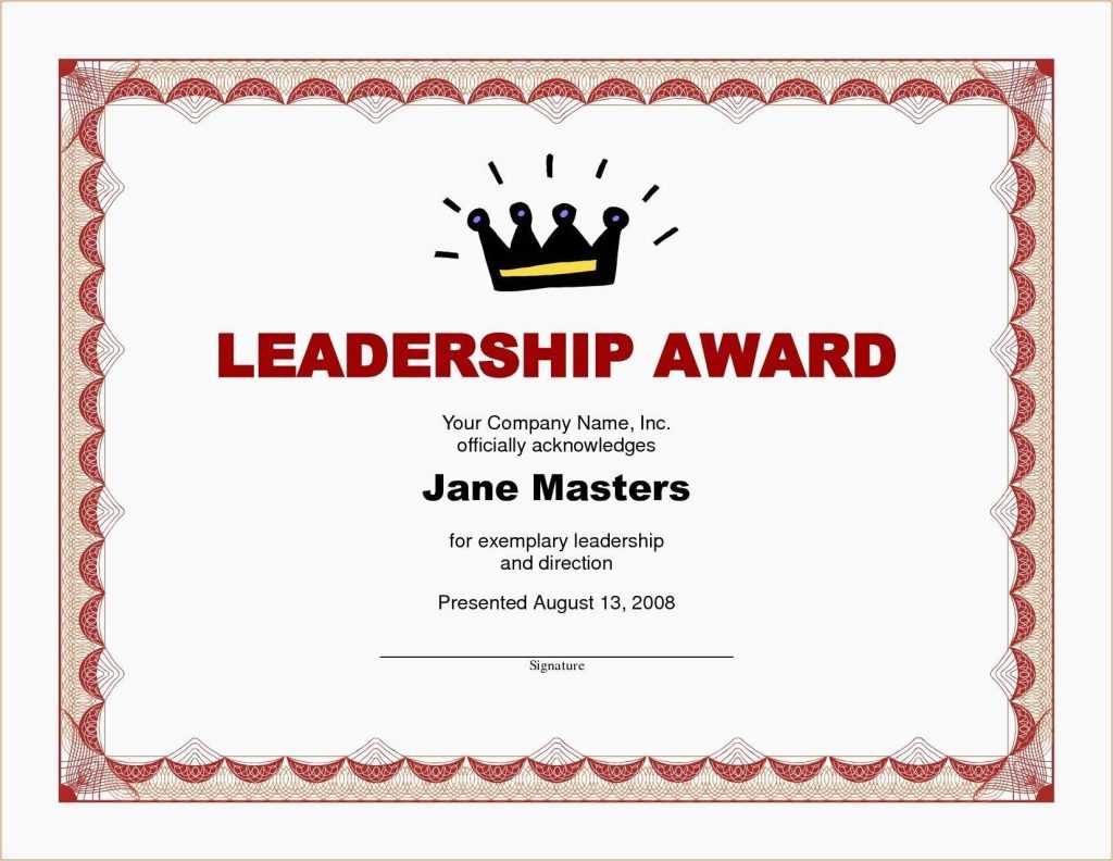 Valedictorian Award Certificate Template Best Graduation With Leadership Award Certificate Template