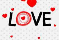 Valentine Card Template With Word Love Illustration within Valentine Card Template Word