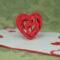 Valentine's Day Pop Up Card: 3D Heart Tutorial - Creative within Heart Pop Up Card Template Free