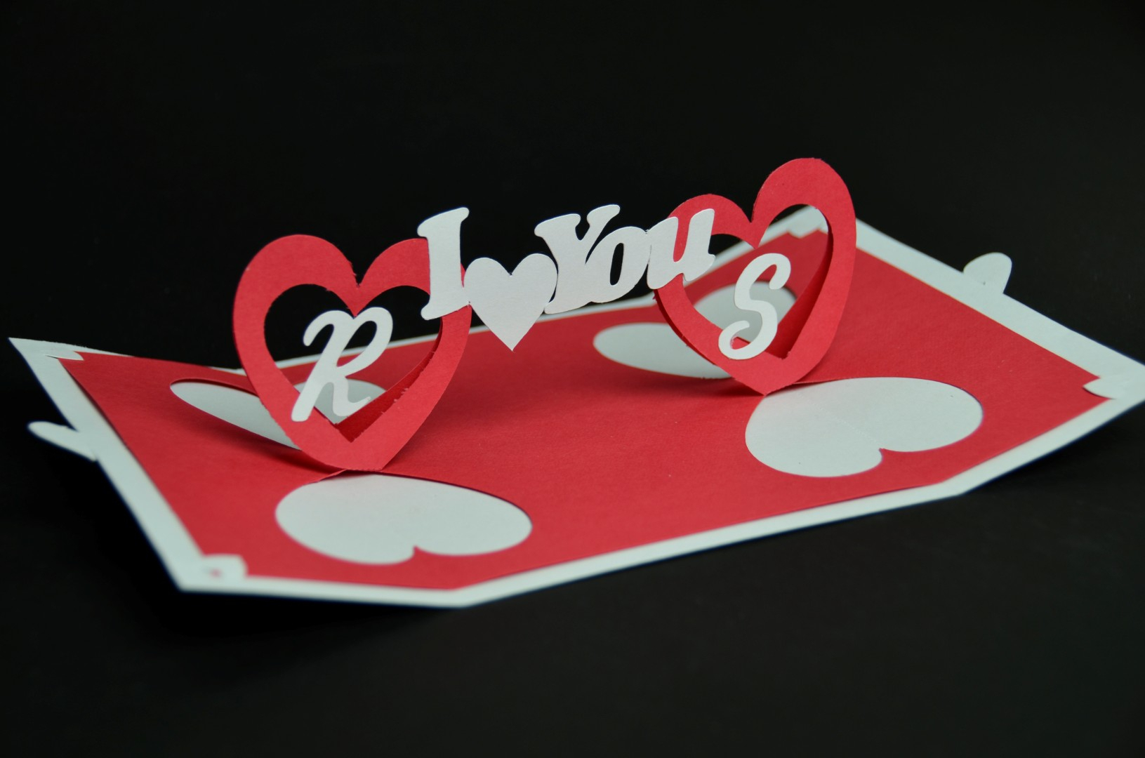 Valentine's Day Pop Up Card: Twisting Heart – Creative Pop Inside I Love You Pop Up Card Template