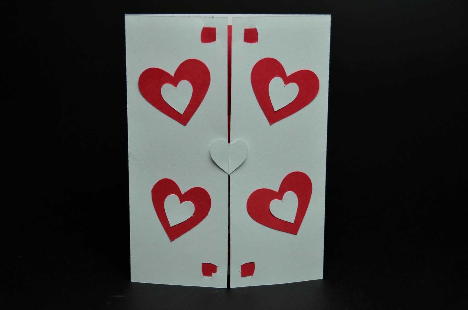 Valentine's Day Pop Up Card: Twisting Heart | Valentines Within Twisting Hearts Pop Up Card Template