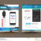 Vector Brochure Template Design For Technology Product Pertaining To Technical Brochure Template
