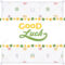 Vector Decorating Design Made Of Lucky Charms, And The Words.. Inside Good Luck Card Template