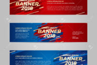 Vector Design Banner Web Template For Sport Event, 2018 Trend regarding Event Banner Template