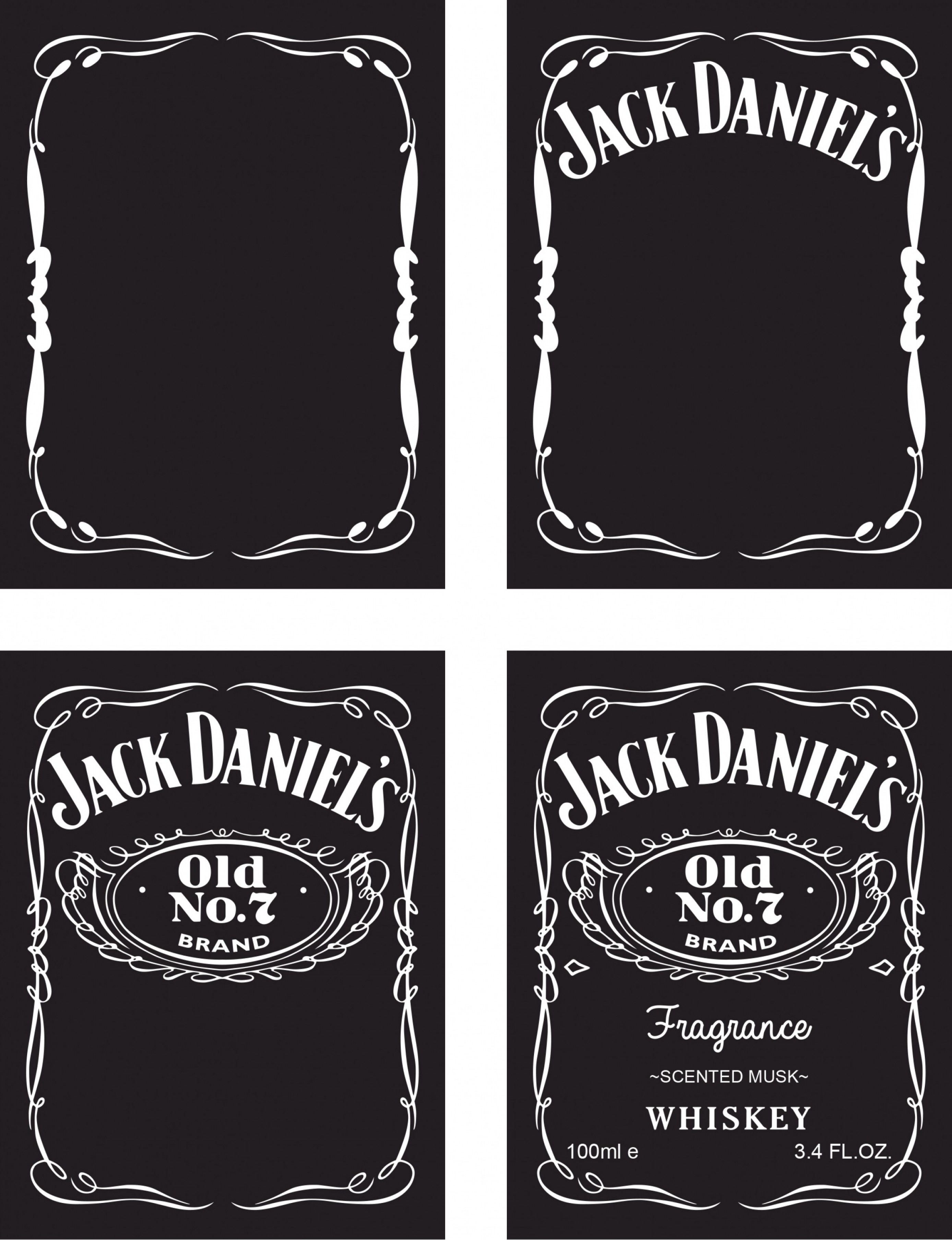 Vector Jack Daniels Logo Template B | Handandbeak With Blank Jack Daniels Label Template