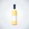 Vector Mock Up White Glass Blank Wine Close Bootle With Cap White.. With Regard To Blank Wine Label Template