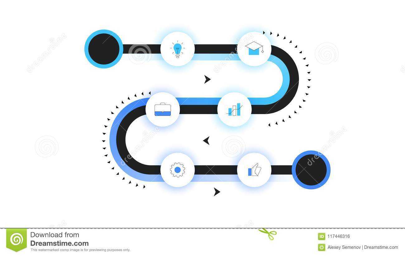 Vector Roadmap, Modern Infographic Timeline With Neon Throughout Blank Road Map Template