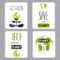 Vector Set Of Small Card Templates. Suitable For Earth Day And.. Pertaining To Small Greeting Card Template