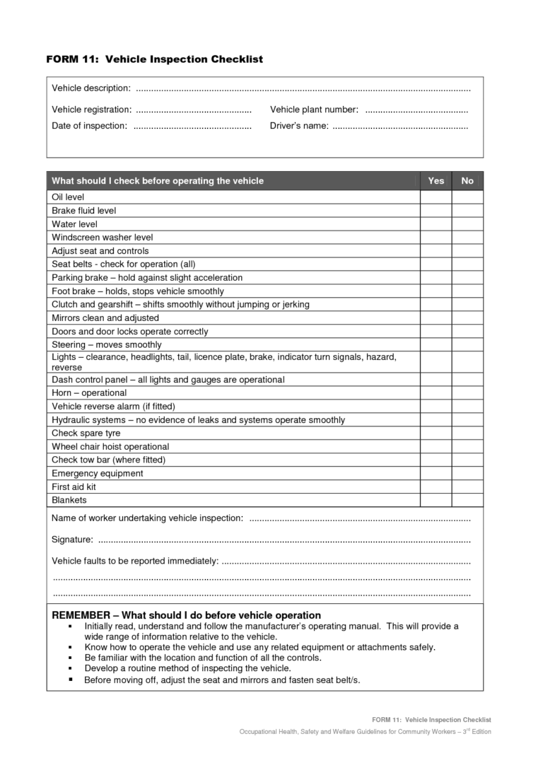 Equipment Fault Report Template