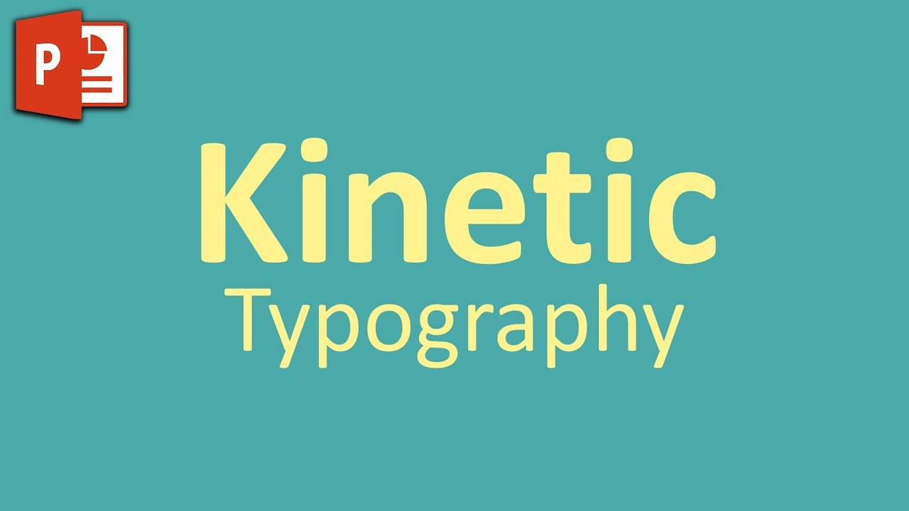 Very Simple Kinetic Typography In Powerpoint ✔ For Powerpoint Kinetic Typography Template