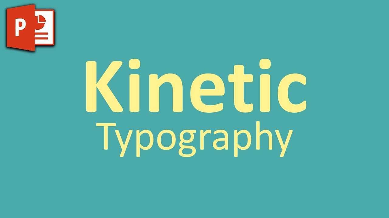 Very Simple Kinetic Typography In Powerpoint ✔ For Powerpoint Kinetic Typography Template