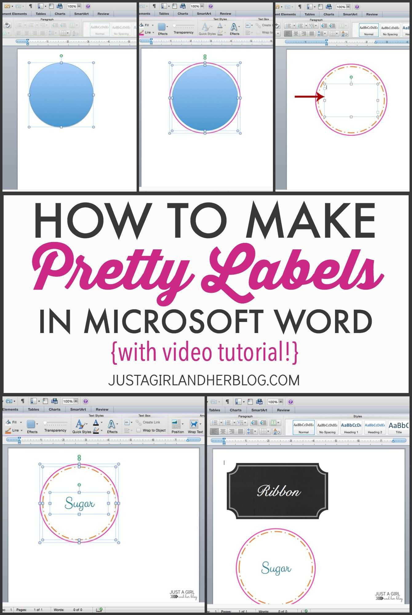 Video: How To Make Pretty Labels In Microsoft Word | Crafty Pertaining To Microsoft Word Sticker Label Template