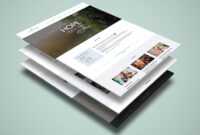 Vineyard Church - One Page Psd Template For Single Page regarding Single Page Brochure Templates Psd