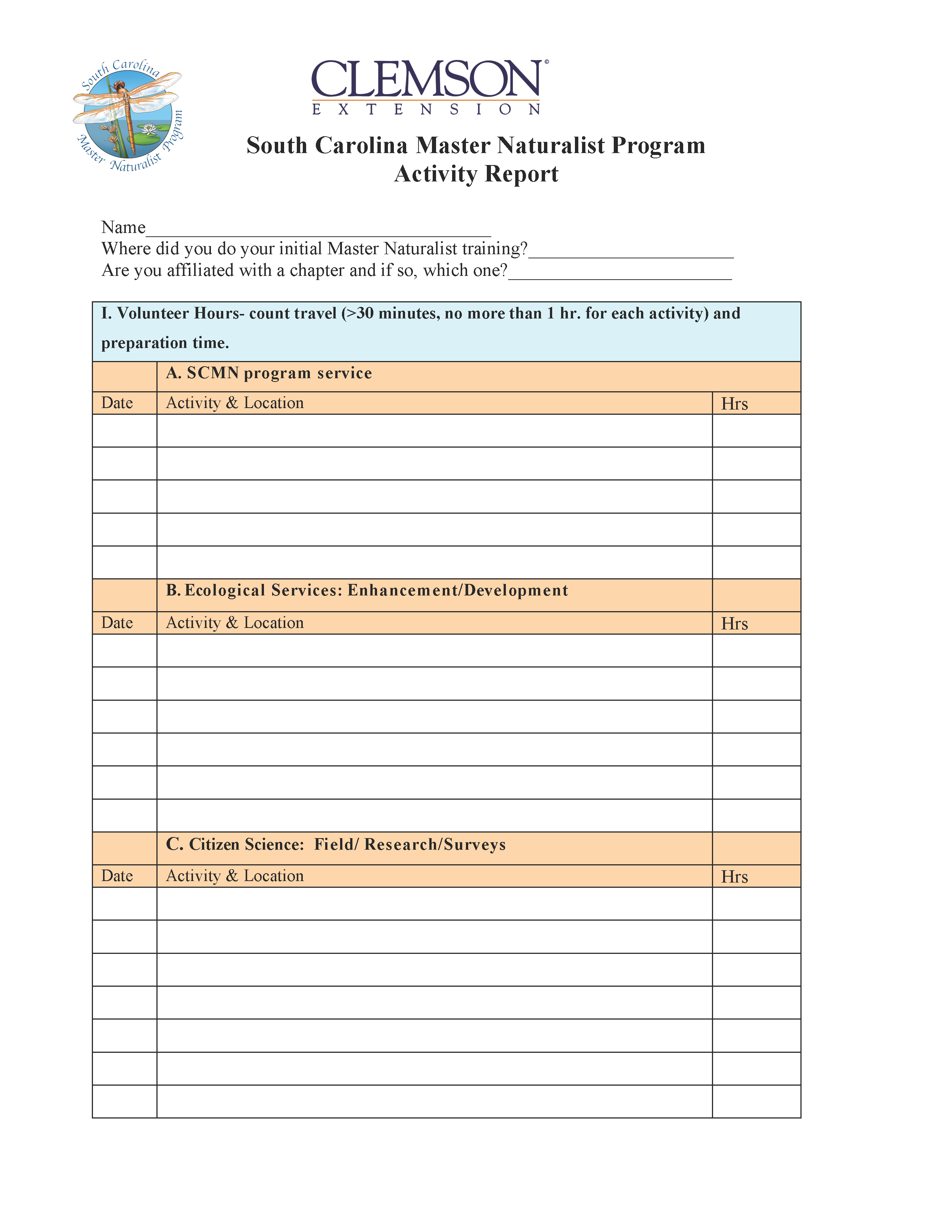 Volunteer Hours Form Broward County Community Service Letter Inside Volunteer Report Template