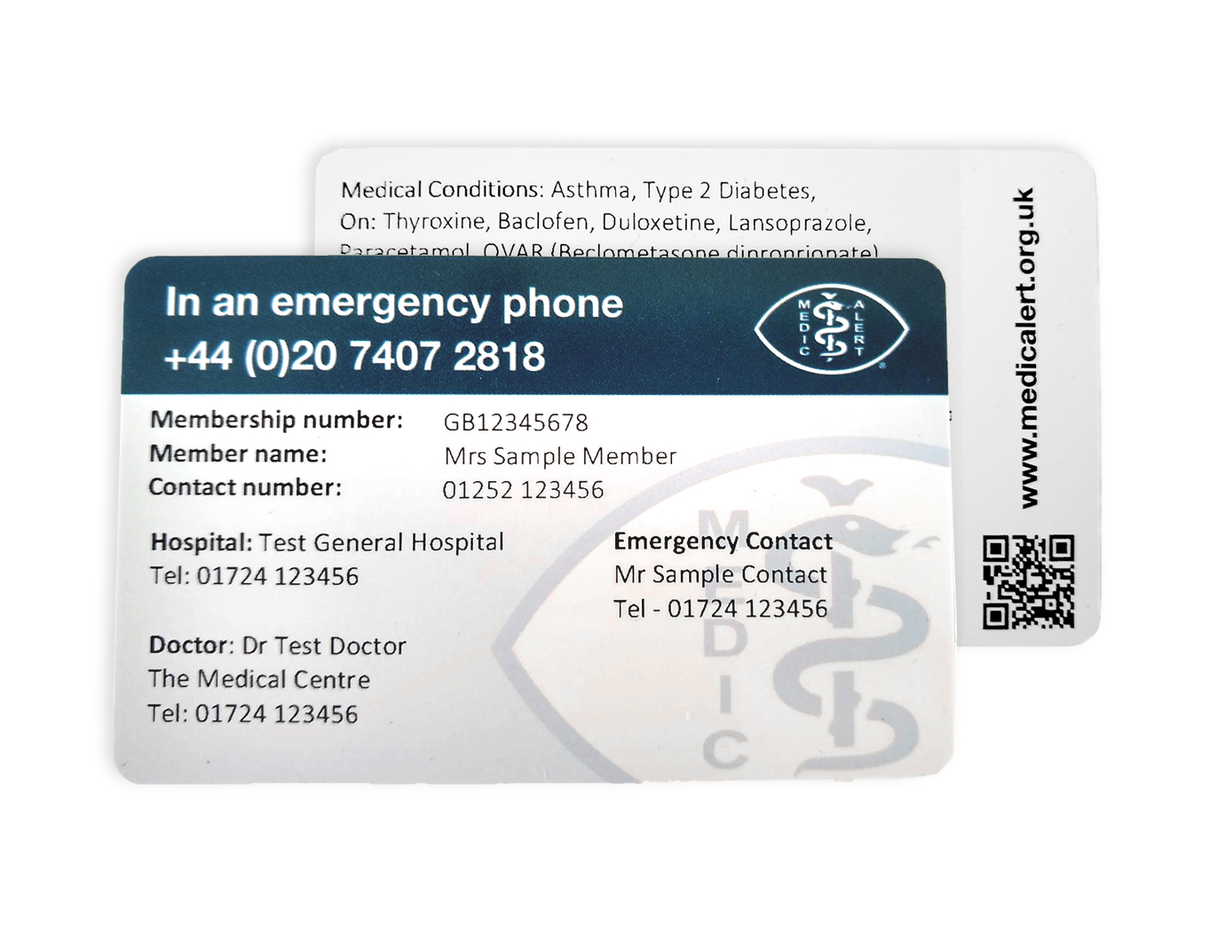 Wallet Card Inside Medical Alert Wallet Card Template