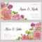 Wedding Invitation And Save The Date Card Templates Decorated.. Throughout Save The Date Cards Templates