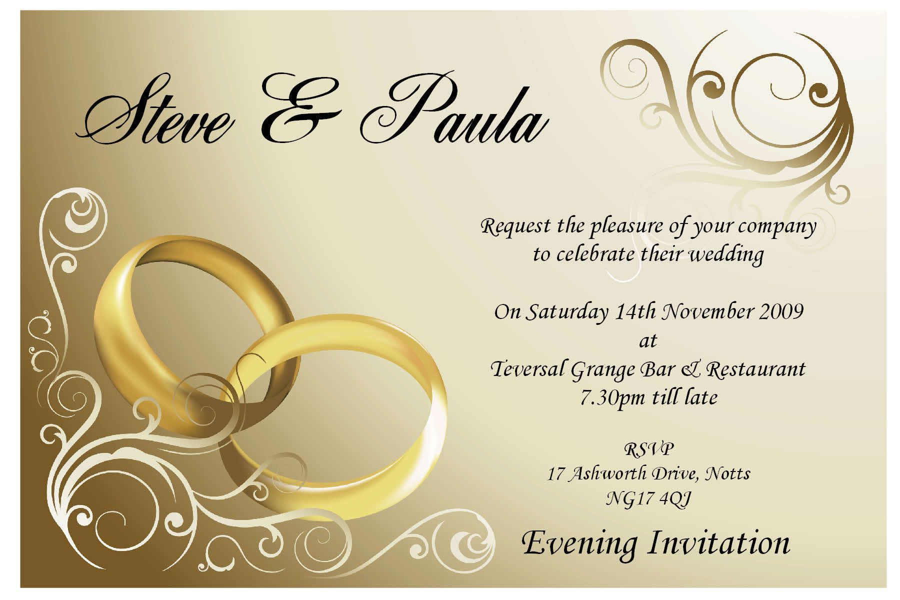 Wedding Invitation Card Design #weddingcards In Free E Wedding Invitation Card Templates
