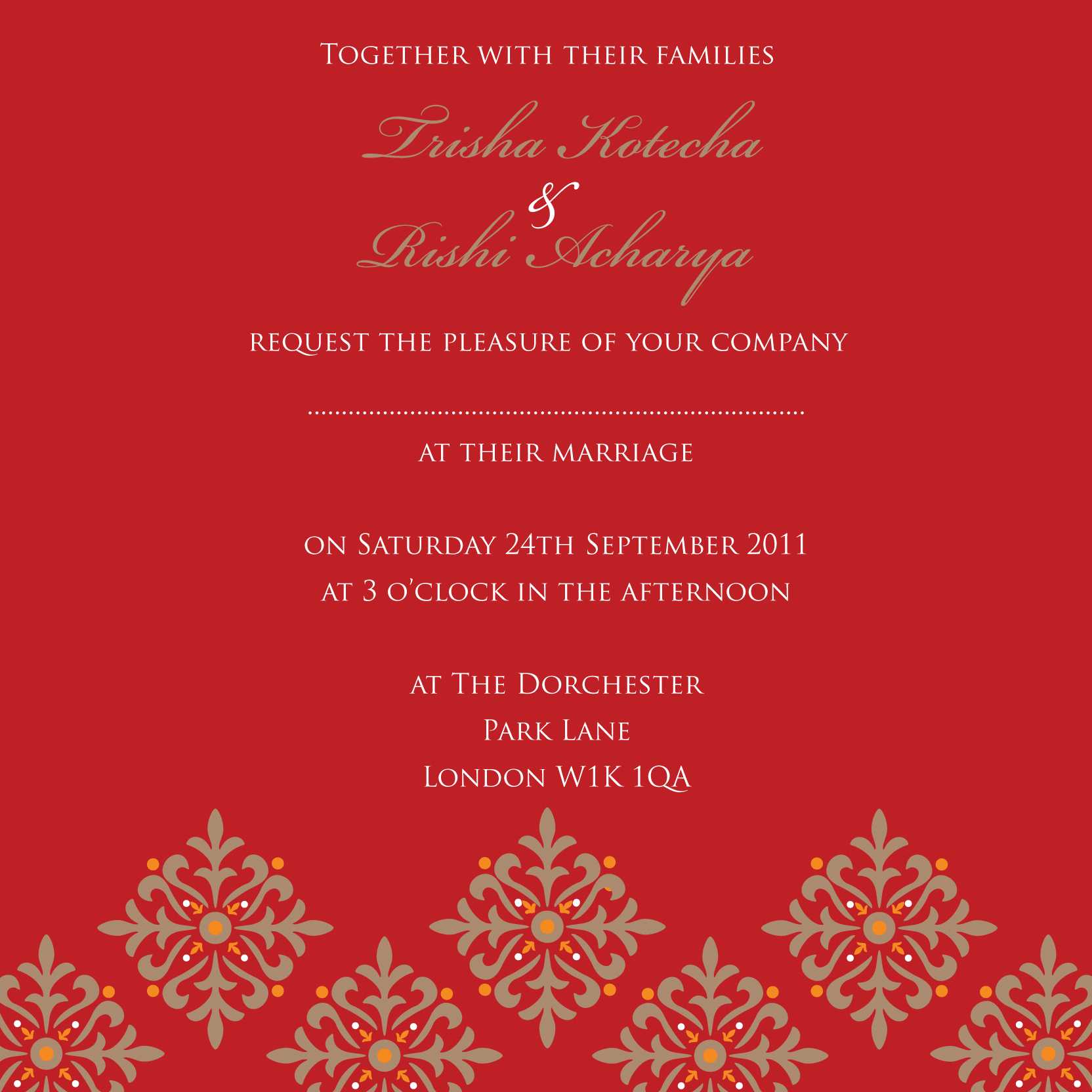 Wedding Invitation: Fascinating Indian Wedding Invitations With Indian Wedding Cards Design Templates