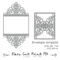 Wedding Invitation Pattern Card Template Lace Folds (Studio For Silhouette Cameo Card Templates