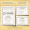 Wedding Invitation Template – Instant Download – Printable Inside Template For Rsvp Cards For Wedding