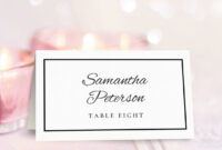 Wedding Place Card Template | Free On Handsintheattic inside Table Place Card Template Free Download