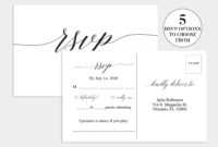 Wedding Rsvp Card | Wedding Rsvp Template | Wedding Rsvp inside Template For Rsvp Cards For Wedding