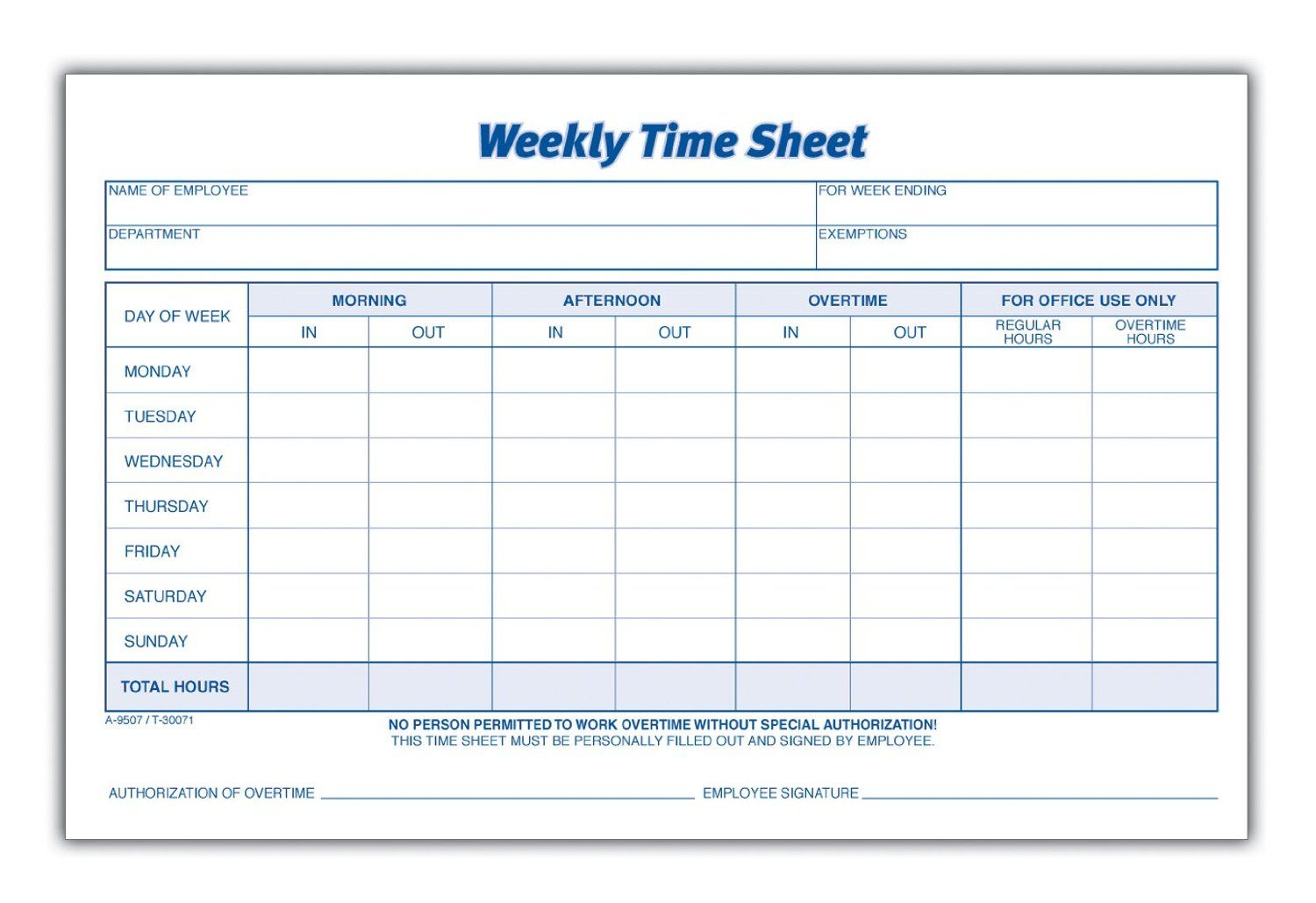 Weekly Employee Time Sheet | Good To Know | Timesheet Within Employee Card Template Word