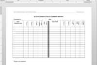 Weekly Sales Summary Report Template | Sl1010-3 in Sales Representative Report Template