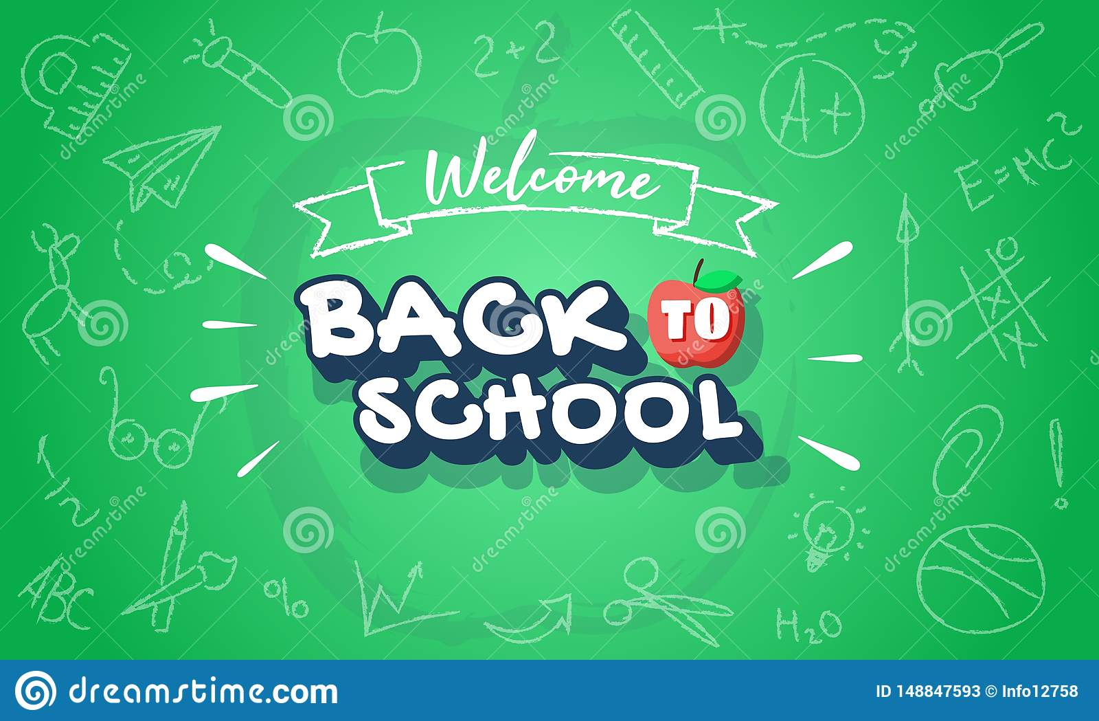 Welcome Back To School Horizontal Banner Template For Web For Welcome Banner Template