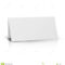 White Folder Paper Greeting Card Vector Template. Stand Throughout Card Stand Template