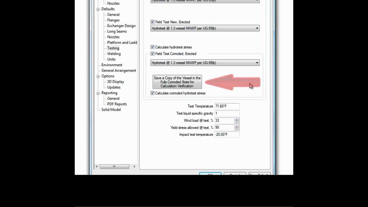 Why Perform Ug 99 Hydrotest Stress Calculations? | Codeware Intended For Hydrostatic Pressure Test Report Template